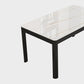 Modern Black in Glass Counter Table Rectangle Dining Table for Kitchen Clearhalo 'Dining Tables & Seating' 'Dining Tables' 'dining_table' 'furn' 'furn_dining_table' 'Furniture' 'Kitchen & Dining Furniture' 5303412