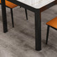 Modern Black in Glass Counter Table Rectangle Dining Table for Kitchen Clearhalo 'Dining Tables & Seating' 'Dining Tables' 'dining_table' 'furn' 'furn_dining_table' 'Furniture' 'Kitchen & Dining Furniture' 5303413