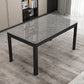 Modern Black in Glass Counter Table Rectangle Dining Table for Kitchen Grey https: res.litfad.com site img item 2022 07 1200x1200.jpg Without Chairs Clearhalo 'Dining Tables & Seating' 'Dining Tables' 'dining_table' 'furn' 'furn_dining_table' 'Furniture' 'Kitchen & Dining Furniture' 5303414
