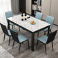 Modern Black in Glass Counter Table Rectangle Dining Table for Kitchen Clearhalo 'Dining Tables & Seating' 'Dining Tables' 'dining_table' 'furn' 'furn_dining_table' 'Furniture' 'Kitchen & Dining Furniture' 5303418