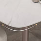 Mesa de comedor de rectángulo de lujo tradicional muebles de comedor de piedra