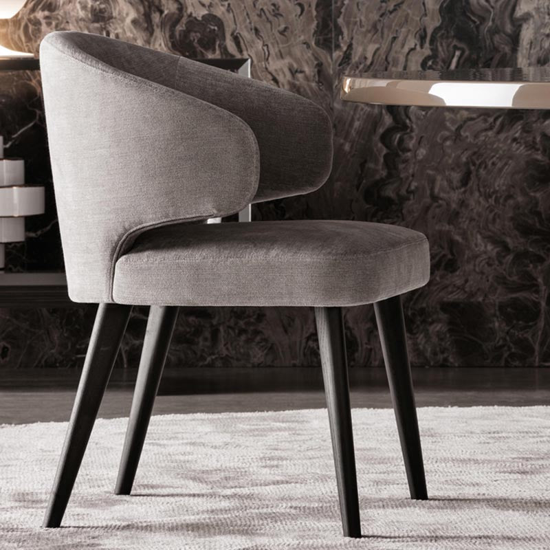 Contemporary Steel Dining Arm Chair Wingback Side Furniture Single in Matte Finish Clearhalo 'Dining Chairs' 'Dining Tables & Seating' 'dining_chair' 'furn' 'furn_dining_chair' 'Furniture' 'Kitchen & Dining Furniture' 5303533