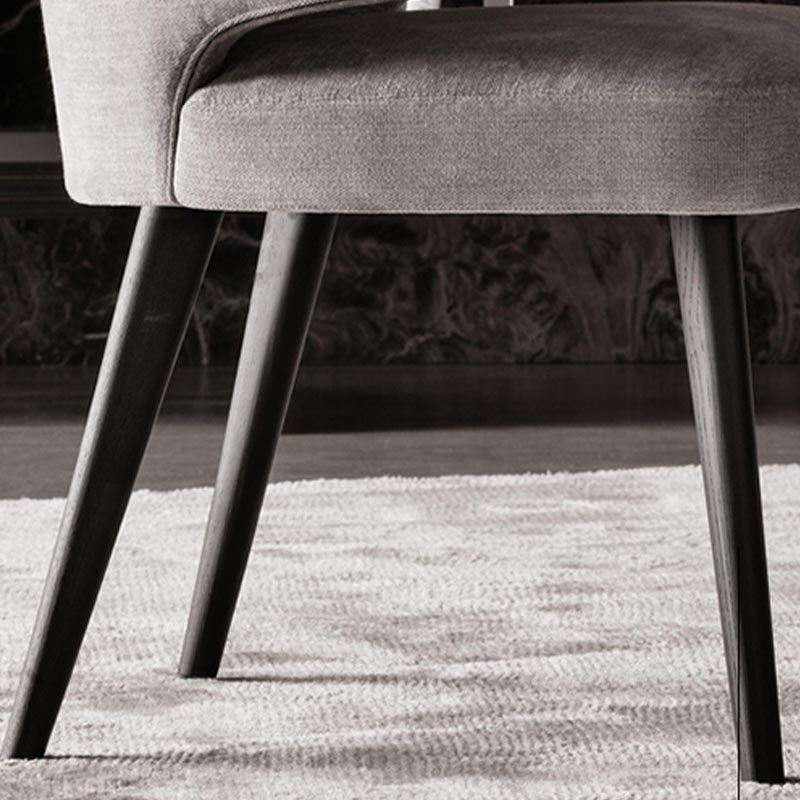 Contemporary Steel Dining Arm Chair Wingback Side Furniture Single in Matte Finish Clearhalo 'Dining Chairs' 'Dining Tables & Seating' 'dining_chair' 'furn' 'furn_dining_chair' 'Furniture' 'Kitchen & Dining Furniture' 5303545