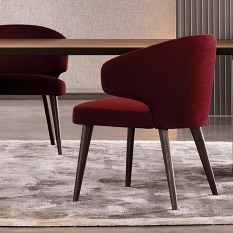 Contemporary Steel Dining Arm Chair Wingback Side Furniture Single in Matte Finish Clearhalo 'Dining Chairs' 'Dining Tables & Seating' 'dining_chair' 'furn' 'furn_dining_chair' 'Furniture' 'Kitchen & Dining Furniture' 5303557