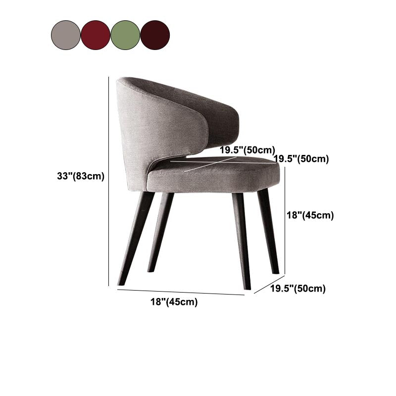 Contemporary Steel Dining Arm Chair Wingback Side Furniture Single in Matte Finish Clearhalo 'Dining Chairs' 'Dining Tables & Seating' 'dining_chair' 'furn' 'furn_dining_chair' 'Furniture' 'Kitchen & Dining Furniture' 5303564