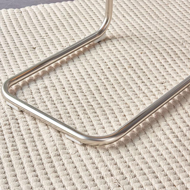Cane Back Dining Chair Contemporary Side Chair with Silver Leg Clearhalo 'Dining Chairs' 'Dining Tables & Seating' 'dining_chair' 'furn' 'furn_dining_chair' 'Furniture' 'Kitchen & Dining Furniture' 5303576