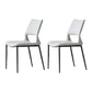 Armless Dining Chairs Contemporary Open Back Dining Side Upholstered Furniture Grey 2 Piece Set Clearhalo 'Dining Chairs' 'Dining Tables & Seating' 'dining_chair' 'furn' 'furn_dining_chair' 'Furniture' 'Kitchen & Dining Furniture' 5303590
