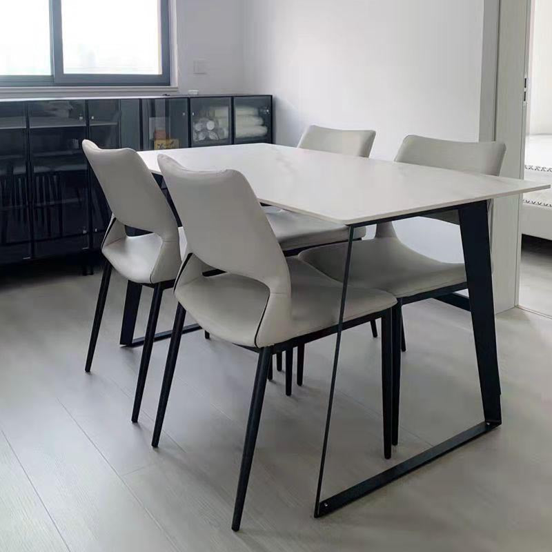 Armless Dining Chairs Contemporary Open Back Dining Side Upholstered Furniture Clearhalo 'Dining Chairs' 'Dining Tables & Seating' 'dining_chair' 'furn' 'furn_dining_chair' 'Furniture' 'Kitchen & Dining Furniture' 5303593