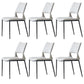 Armless Dining Chairs Contemporary Open Back Dining Side Upholstered Furniture Grey 6 Piece Set Clearhalo 'Dining Chairs' 'Dining Tables & Seating' 'dining_chair' 'furn' 'furn_dining_chair' 'Furniture' 'Kitchen & Dining Furniture' 5303594