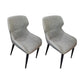 Upholstered Dining Side Chair Leather Dining Chair for Dining Room Grey 2 Piece Set Clearhalo 'Dining Chairs' 'Dining Tables & Seating' 'dining_chair' 'furn' 'furn_dining_chair' 'Furniture' 'Kitchen & Dining Furniture' 5303618
