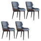 Upholstered Dining Side Chair Leather Dining Chair for Dining Room Blue 4 Piece Set Clearhalo 'Dining Chairs' 'Dining Tables & Seating' 'dining_chair' 'furn' 'furn_dining_chair' 'Furniture' 'Kitchen & Dining Furniture' 5303627