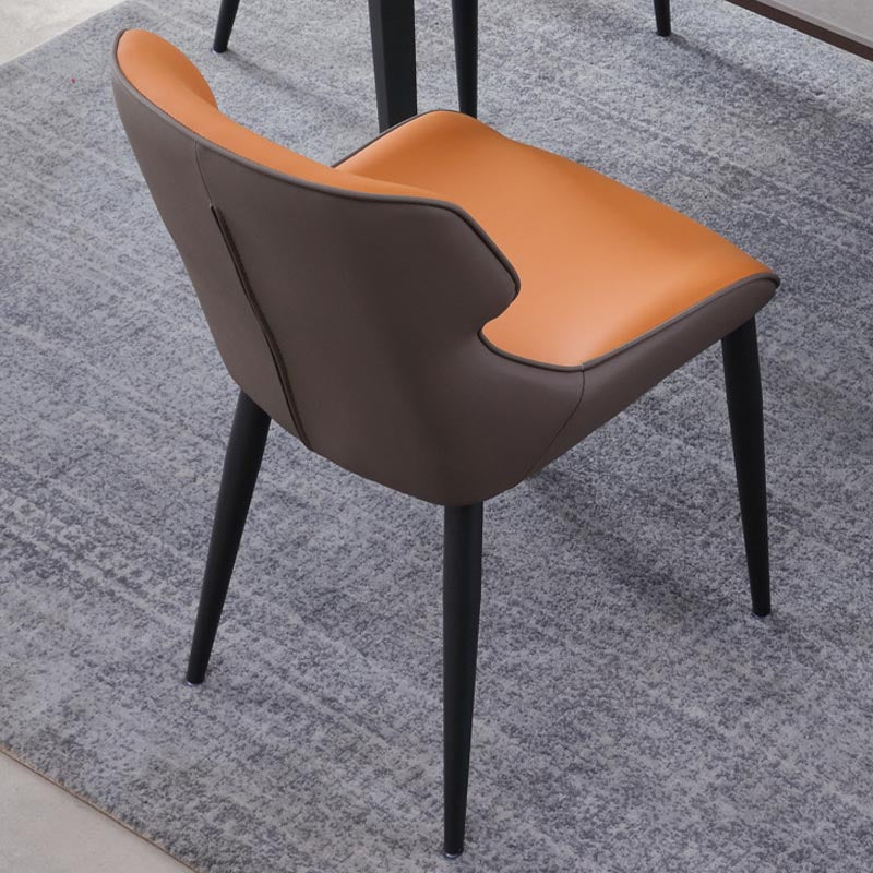 Upholstered Dining Side Chair Leather Dining Chair for Dining Room Clearhalo 'Dining Chairs' 'Dining Tables & Seating' 'dining_chair' 'furn' 'furn_dining_chair' 'Furniture' 'Kitchen & Dining Furniture' 5303637