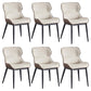 Upholstered Dining Side Chair Leather Dining Chair for Dining Room Off-White 6 Piece Set Clearhalo 'Dining Chairs' 'Dining Tables & Seating' 'dining_chair' 'furn' 'furn_dining_chair' 'Furniture' 'Kitchen & Dining Furniture' 5303645