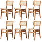 Solid Wood Side Chair Traditional Rattan Dining Chair with Wood Base Light Brown 6 Piece Set Clearhalo 'Dining Chairs' 'Dining Tables & Seating' 'dining_chair' 'furn' 'furn_dining_chair' 'Furniture' 'Kitchen & Dining Furniture' 5303660