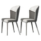 Chaise de salle à manger contemporaine en métal, meubles Parsons en finition mate pour la maison
