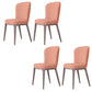 Chaise de salle à manger contemporaine en métal, meubles Parsons en finition mate pour la maison