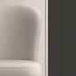 Chaise de salle à manger contemporaine en métal, meubles Parsons en finition mate pour la maison