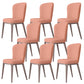 Chaise de salle à manger contemporaine en métal, meubles Parsons en finition mate pour la maison
