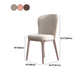 Chaise de salle à manger contemporaine en métal, meubles Parsons en finition mate pour la maison