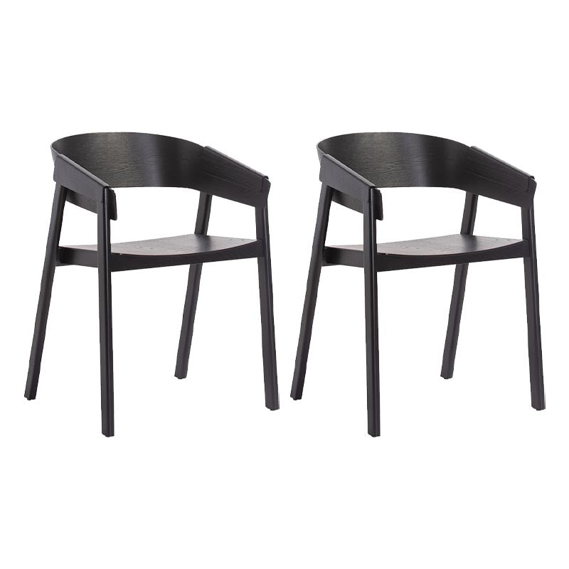 Sedia a braccio da pranzo in legno sedia da pranzo moderna con gambe in legno