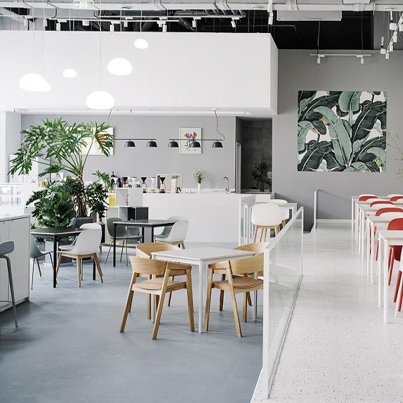 Sedia a braccio da pranzo in legno sedia da pranzo moderna con gambe in legno