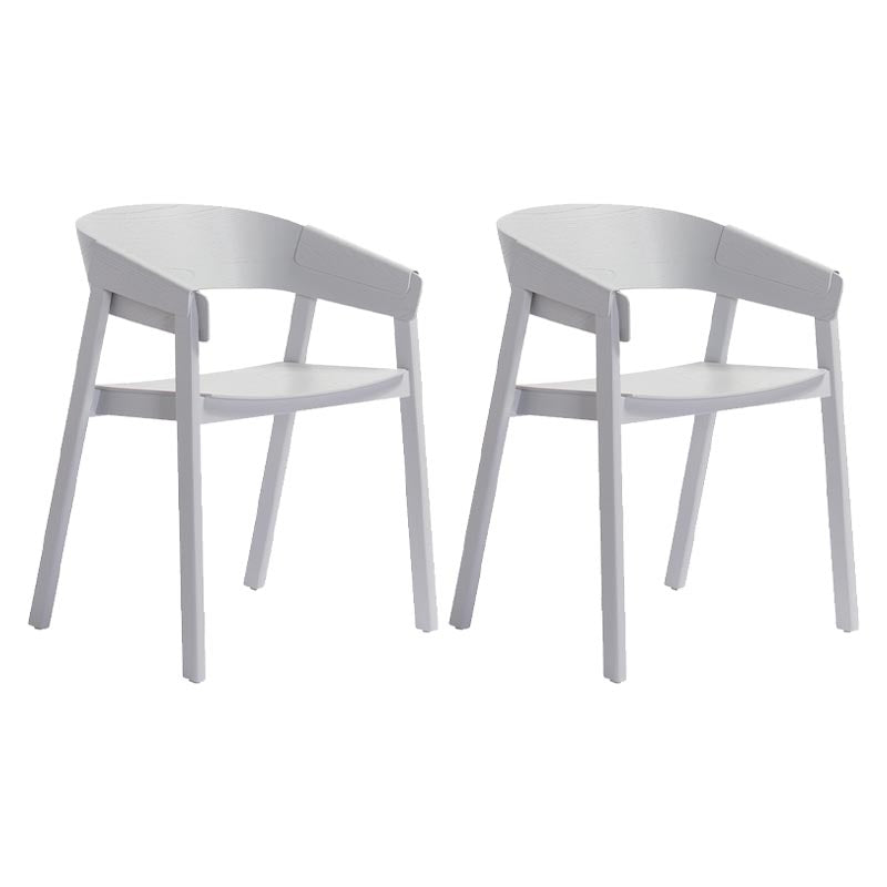 Sedia a braccio da pranzo in legno sedia da pranzo moderna con gambe in legno