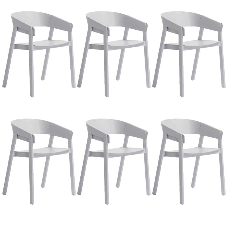 Sedia a braccio da pranzo in legno sedia da pranzo moderna con gambe in legno