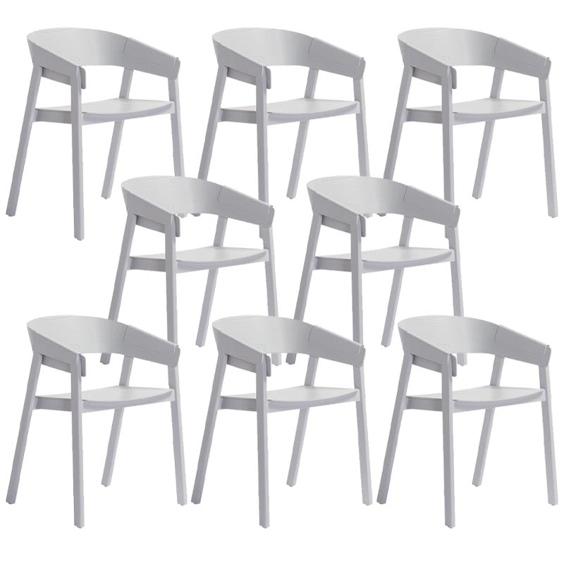 Sedia a braccio da pranzo in legno sedia da pranzo moderna con gambe in legno