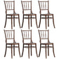 Wood Dining Side Chair Traditional Slat Back Side Chair for Home