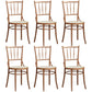 Wood Dining Side Chair Traditional Slat Back Side Chair for Home