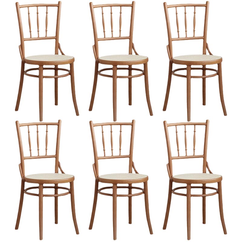 Wood Dining Side Chair Traditional Slat Back Side Chair for Home