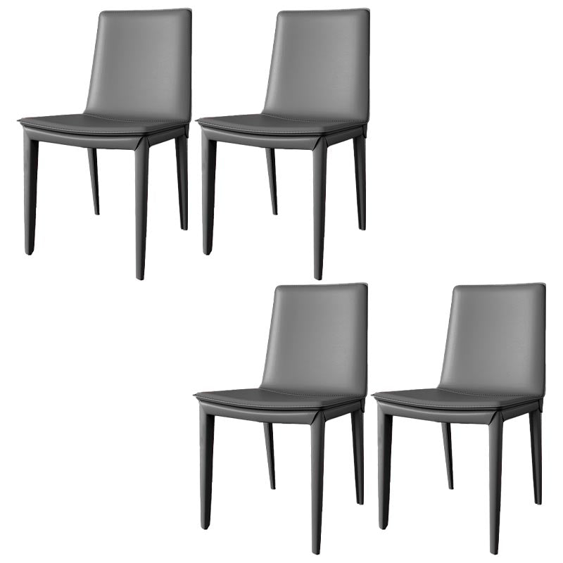 Sedia da pranzo in pelle sedia imbottita parsons per sala da pranzo