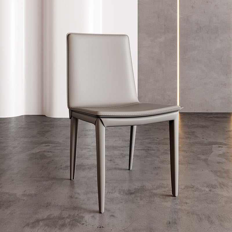 Sedia da pranzo in pelle sedia imbottita parsons per sala da pranzo