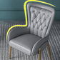 Glam Upholstered Chair Leather Arm Dining Chair with Gold Legs Clearhalo 'Dining Chairs' 'Dining Tables & Seating' 'dining_chair' 'furn' 'furn_dining_chair' 'Furniture' 'Kitchen & Dining Furniture' 5303821