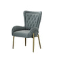 Glam Upholstered Chair Leather Arm Dining Chair with Gold Legs Clearhalo 'Dining Chairs' 'Dining Tables & Seating' 'dining_chair' 'furn' 'furn_dining_chair' 'Furniture' 'Kitchen & Dining Furniture' 5303831