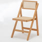 Traditional Folding Rattan Side Chair Wood Dining Side Chair Clearhalo 'Dining Chairs' 'Dining Tables & Seating' 'dining_chair' 'furn' 'furn_dining_chair' 'Furniture' 'Kitchen & Dining Furniture' 5304039