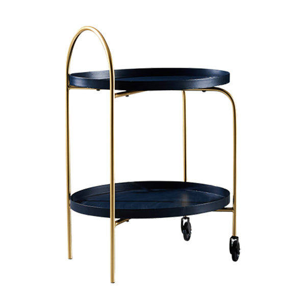 25.2"H Rolling Modern Prep Table Metal Rectangular Prep Table for Dining Room