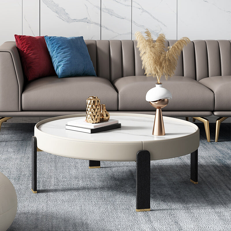 スレートモダンコーヒーテーブル1リビングルーム用のシングルカクテルテーブル