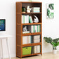Brown Shelf Bookcase Door Standard Wood Bookcase for Home Office