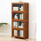 Brown Shelf Bookcase Door Standard Wood Bookcase for Home Office