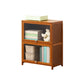 Brown Shelf Bookcase Door Standard Wood Bookcase for Home Office