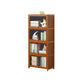 Brown Shelf Bookcase Door Standard Wood Bookcase for Home Office
