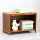 Brown Shelf Bookcase Door Standard Wood Bookcase for Home Office