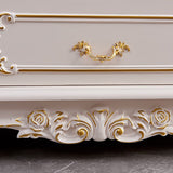 Glam Sideboard White Wood with Door and Drawer for Living Room Clearhalo 'buffet_sideboard' 'Buffets & Sideboards' 'furn' 'furn_buffet_sideboard' 'Furniture' 'Kitchen & Dining Furniture' 5304401