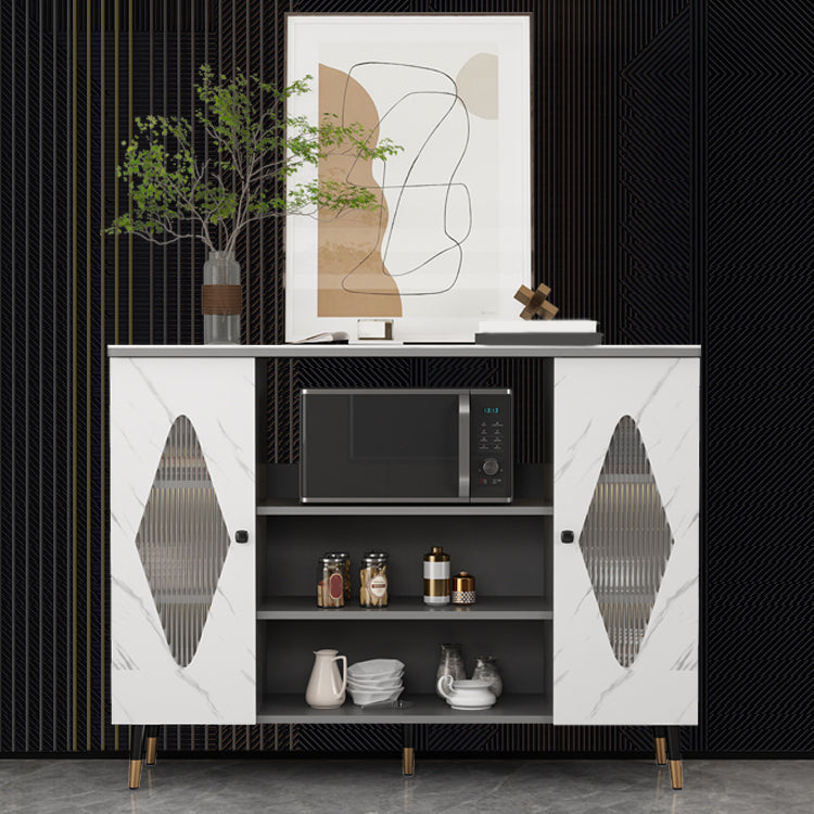 Schedate sideboard Glam Stone Scaffali per sala da pranzo Sideboard
