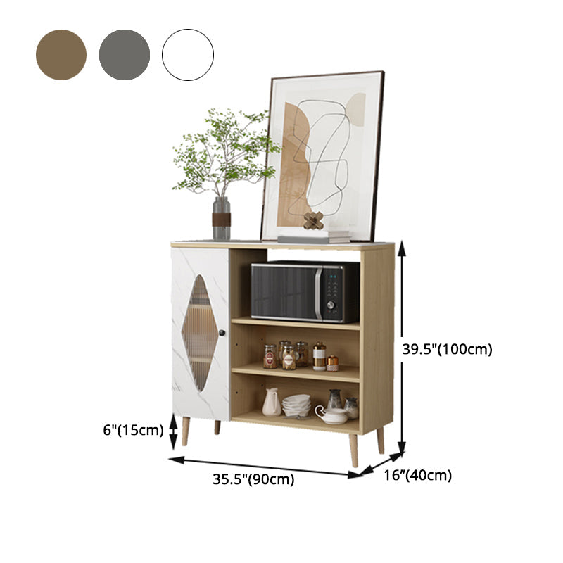 Schedate sideboard Glam Stone Scaffali per sala da pranzo Sideboard