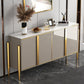 Glam Sideboard Stone Top con sideboard della porta per soggiorno