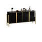 Glam Sideboard Stone Top con sideboard della porta per soggiorno