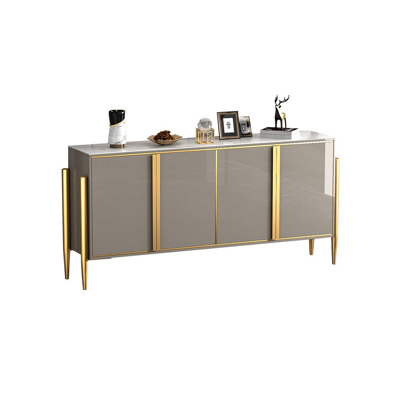 Glam Sideboard Stone Top con sideboard della porta per soggiorno