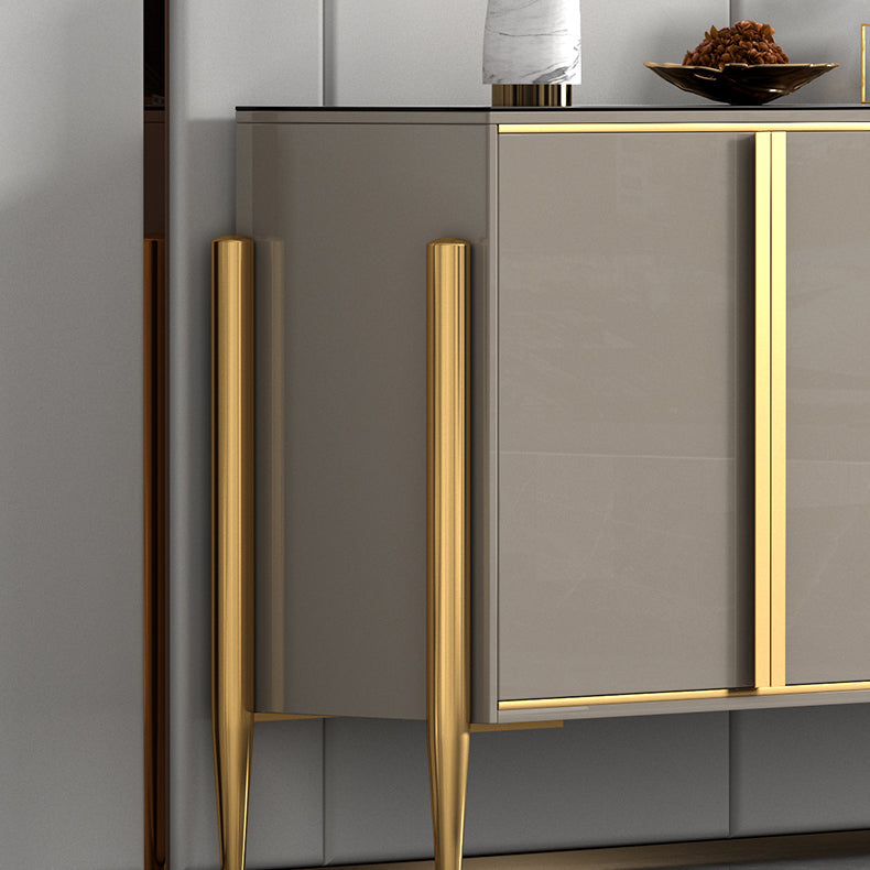 Glam Sideboard Stone Top con sideboard della porta per soggiorno